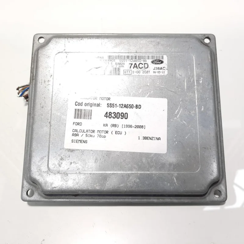 Doar azi Calculator motor Siemens, cod 5S51-12A650-BD, Ford Ka (RB), 1.3 benz, A9A (id:483090)