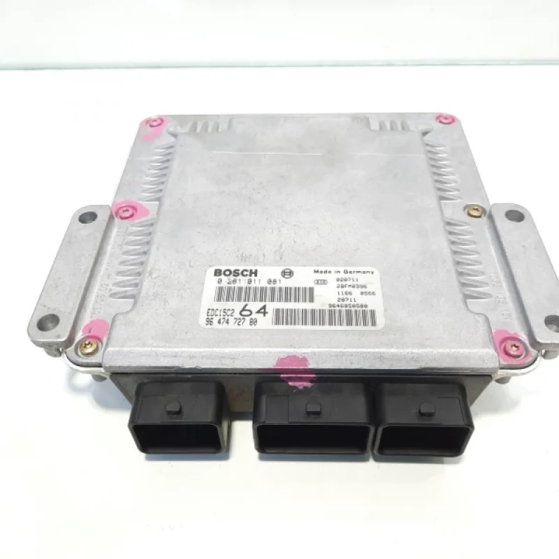 Calculator motor, cod 9647472780, 0281011081, Peugeot 307, 2.0 HDI, RHS (idi:273693) Ofertă exclusivă