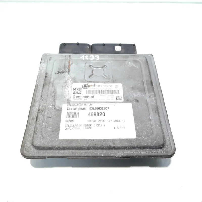 Calculator motor, cod 03L906023QF, VW Beetle Cabriolet (5C7), 1.6 TDI, CAYC (idi:469820) Super ofertă