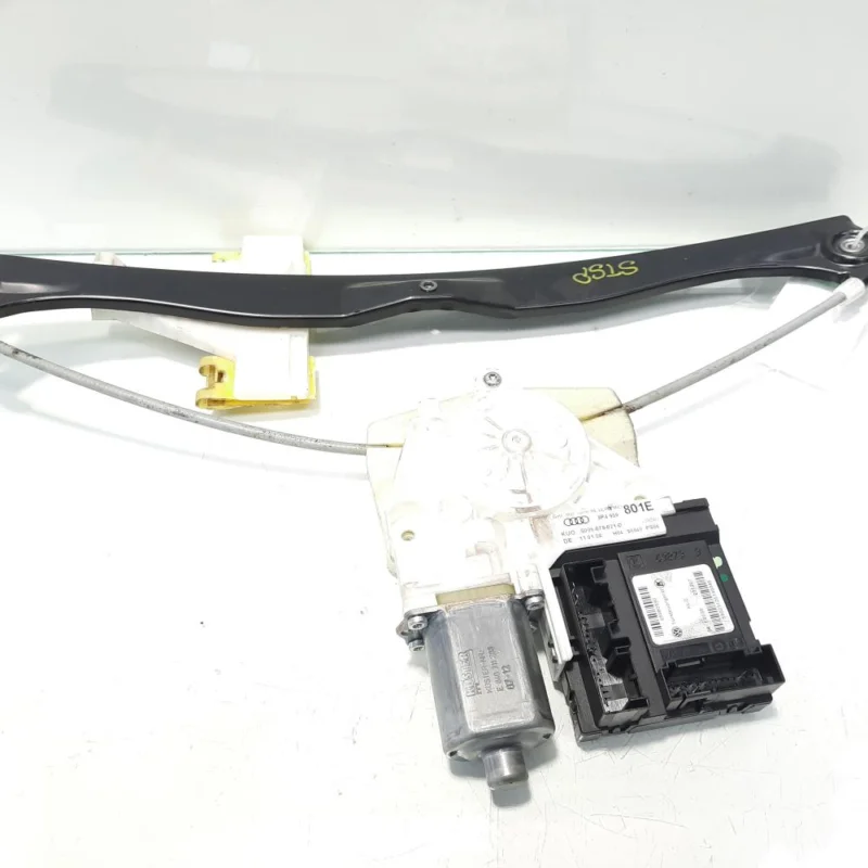 Plată securizată Macara cu motoras stanga spate, cod 8P4959801E, Audi A3 (8P1) (id:466960)