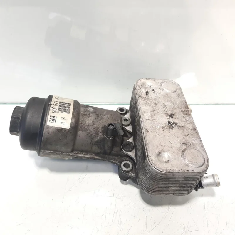 Promoție Racitor ulei cu carcasa filtru ulei, cod 90571672, Opel Vectra C, 2.2 DTI, Y22DTR (id:459219)