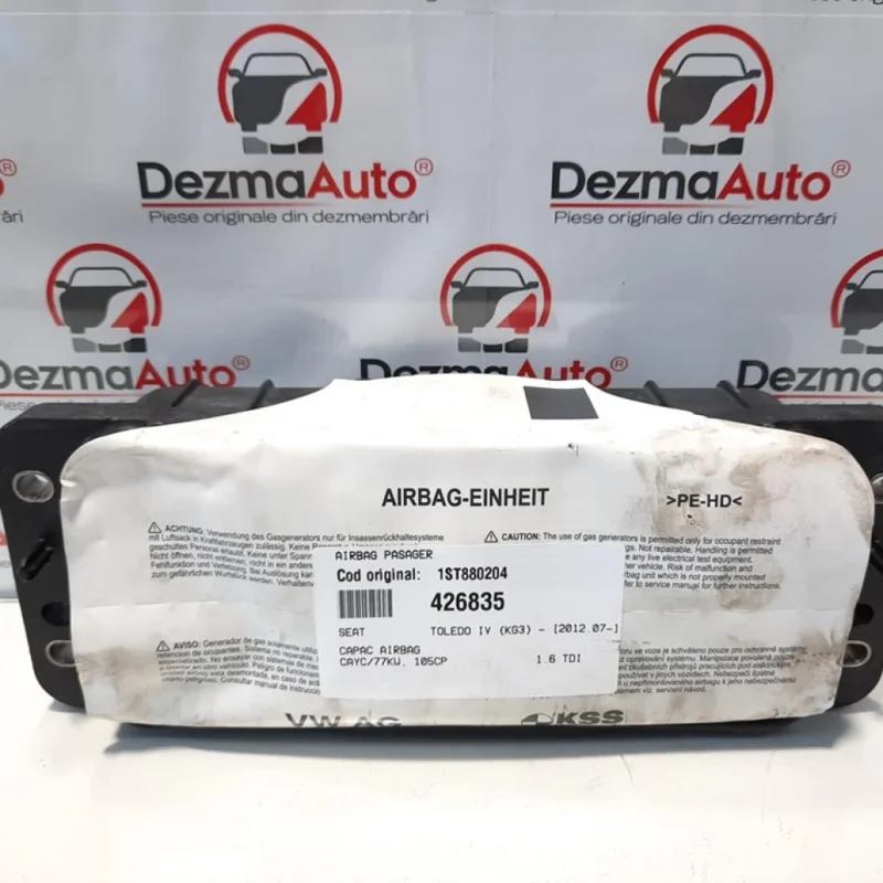 Calitate înaltă Airbag pasager, Seat Toledo 4 (KG3) [Fabr 2012-2018] 1ST880204 (id:426835)