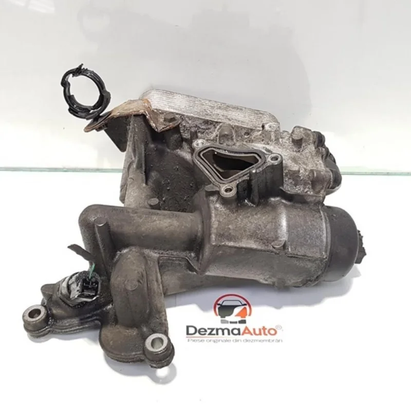 Lichidare de stoc Carcasa filtru ulei cu racitor ulei, Renault Megane 2 Coupe-Cabriolet, 2.0 dci, M9RA700, 8200781898