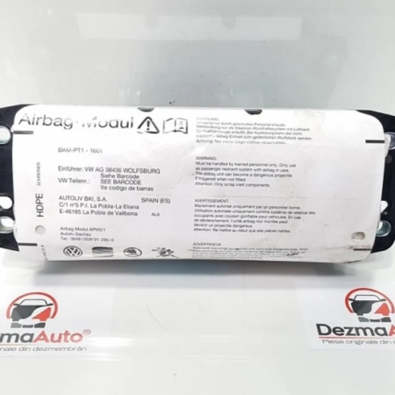 Airbag pasager, Seat Leon (1P1) cod 1P0880204D (id:363199) Retur ușor
