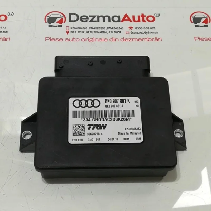 Vezi acum Calculator frana de mana 8K0907801K, Audi A4 Allroad (8KH, B8) 2.0 tdi